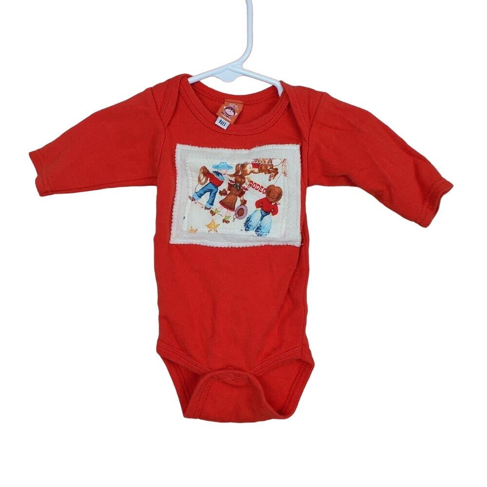 My Funky Little Monkey Rodeo Newborn Onesie